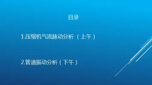 压缩机气体脉动分析和管道振动分析(2)