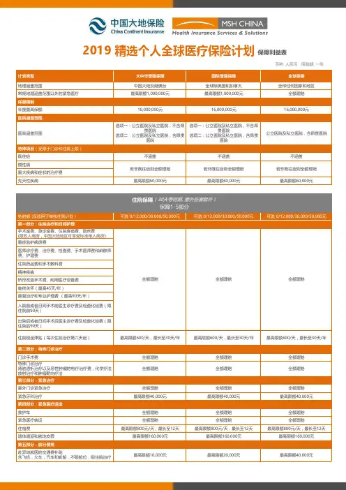 高端医疗 大地保险