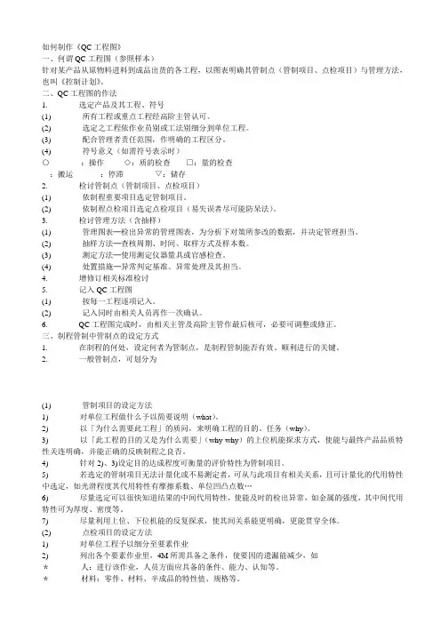 如何制作QC工程图