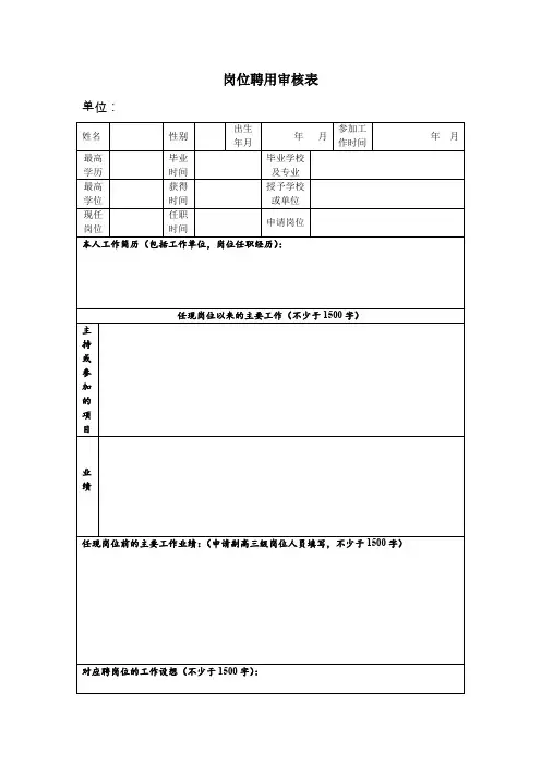 岗位聘用审核表.doc