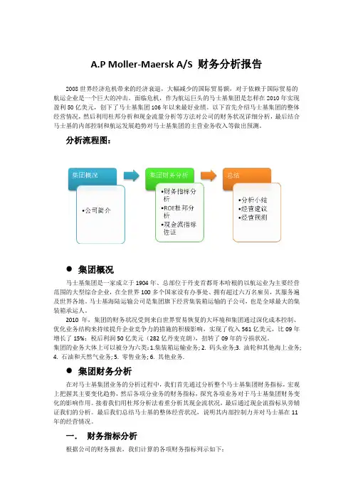 马士基财务报表分析