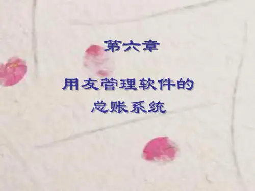 用友管理软件的总账系统