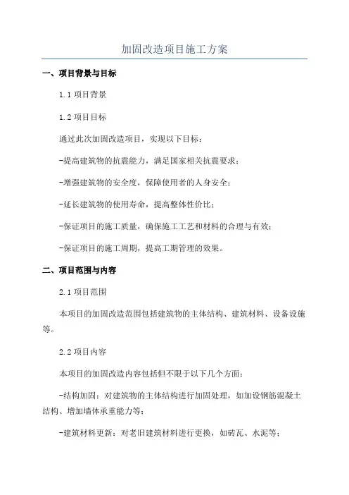 加固改造项目施工方案
