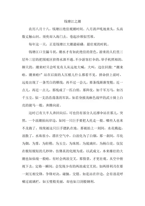钱塘江之潮