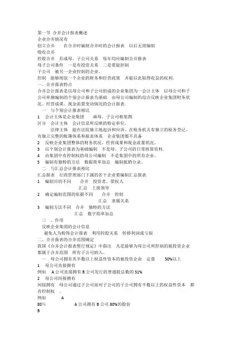 合并会计报表