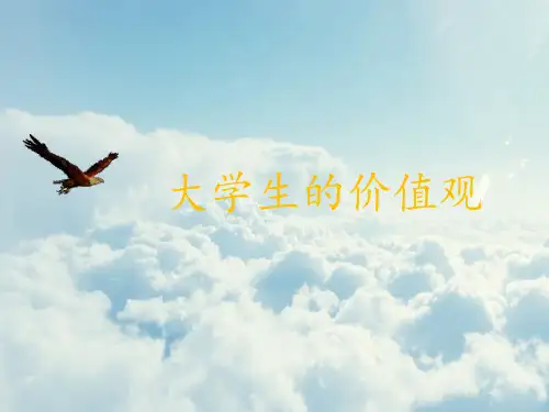 大学生价值观PPT课件