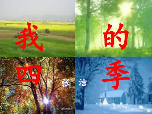《我的四季》 ppt课件