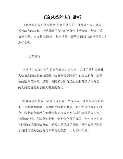 《追风筝的人》赏析