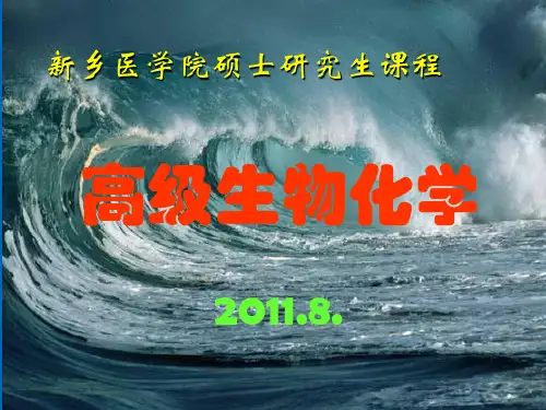 硕士研究生课程高级生物化学第一讲PPT课件