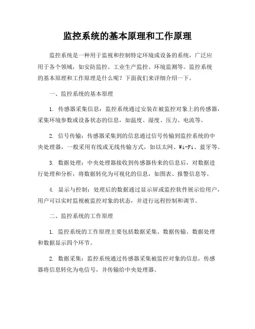 监控系统的基本原理和工作原理