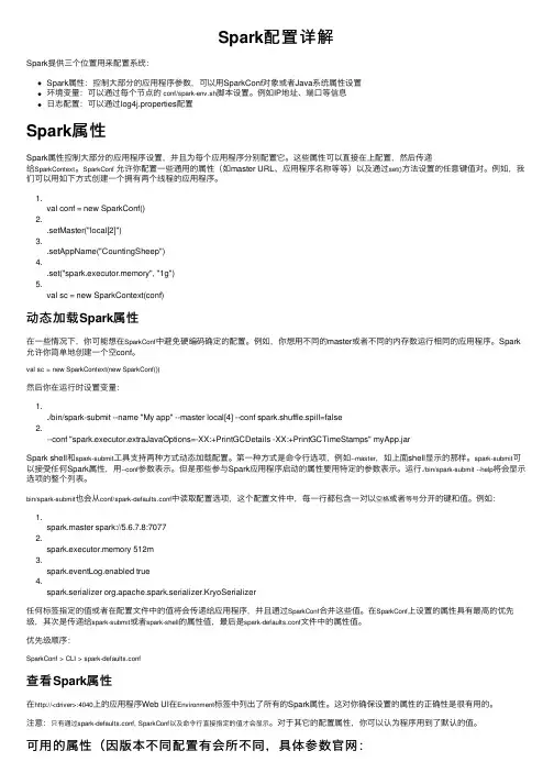 Spark配置详解