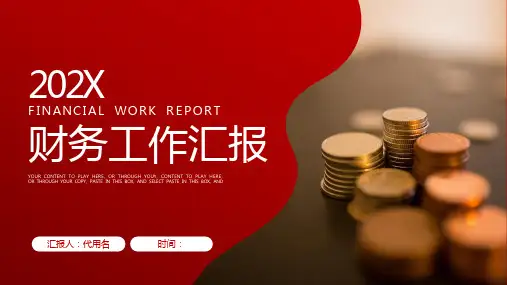 财务工作汇报PPT模板