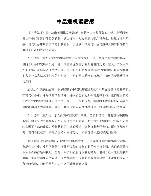 中层危机读后感