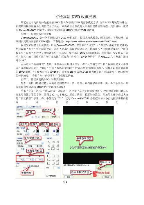 打造高清DVD收藏光盘