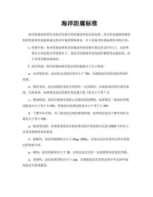 海洋防腐标准