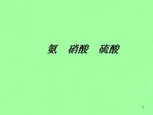 氨硝酸硫酸PPT课件1 人教课标版