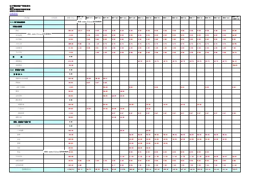 某大型购物中心建设前期财务预算全套表格--总表预算7-07(123)(XLS)