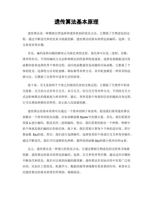 遗传算法基本原理