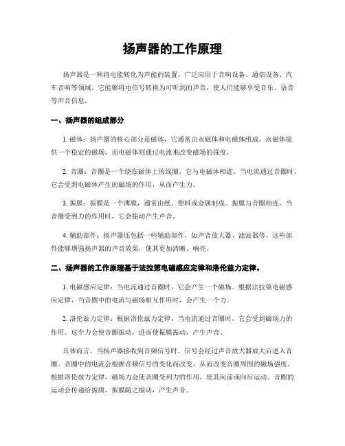 扬声器的工作原理