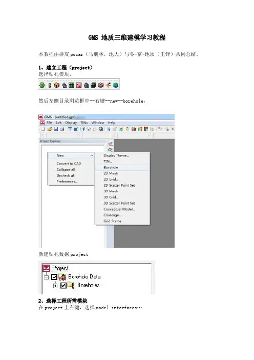 GMS-地质三维建模