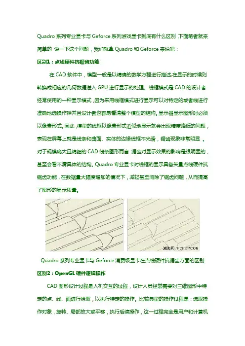Quadro系列专业显卡与Geforce系列游戏显卡到底有什么区别