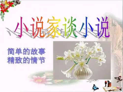 《小说家谈小说》 精品PPT课件3