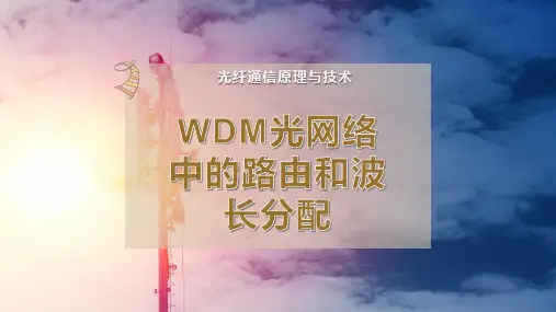 WDM光网络中的路由和波长分配