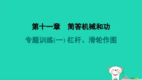 九年级物理全册第十一章简单机械和功专题训练一杠杆滑轮作图习题课件新版苏科版
