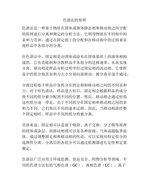 色谱法的原理