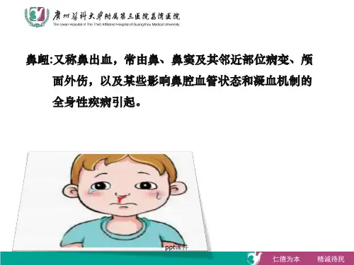 鼻衄的院前处理  ppt课件