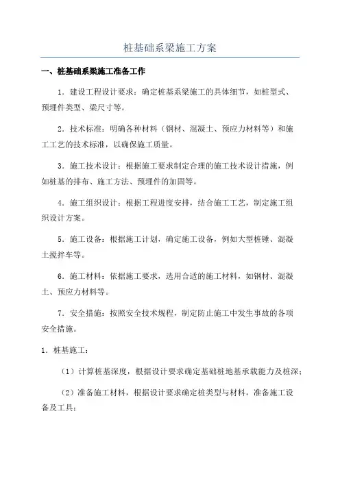 桩基础系梁施工方案