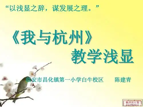 我与杭州教学交流1