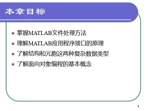 Matlab教程文件打开关闭