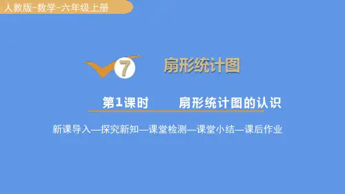人教版数学6年级上册 第7单元(扇形统计图)扇形统计图的认识 课件(17张PPT)