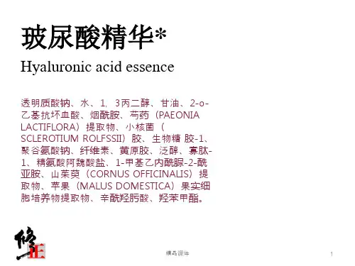 修正玻尿酸精华ppt课件