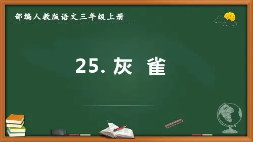 最新部编人教版语文三年级上册《灰雀》优质课件