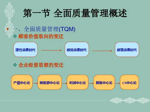 第9章旅行社全面质量管理