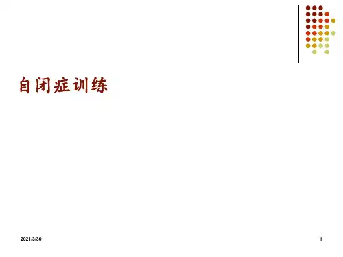 自闭症训练 ppt课件
