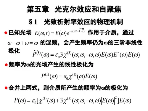 5-克尔效应与自聚焦教程