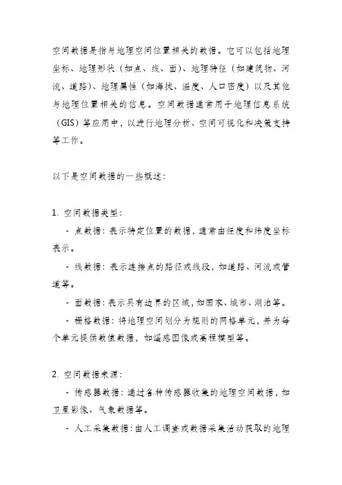 空间数据的概述