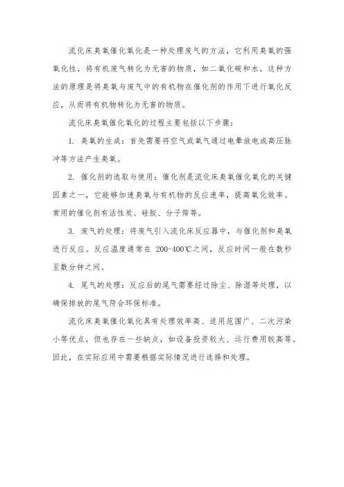 流化床臭氧催化氧化