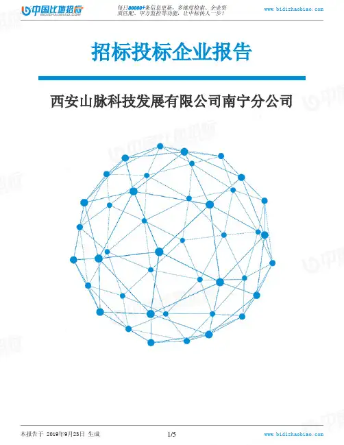 西安山脉科技发展有限公司南宁分公司_中标190923