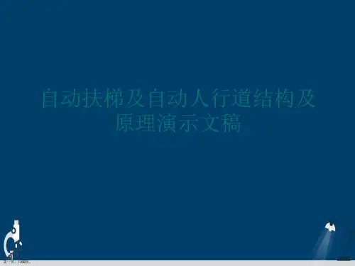 自动扶梯及自动人行道结构及原理演示文稿