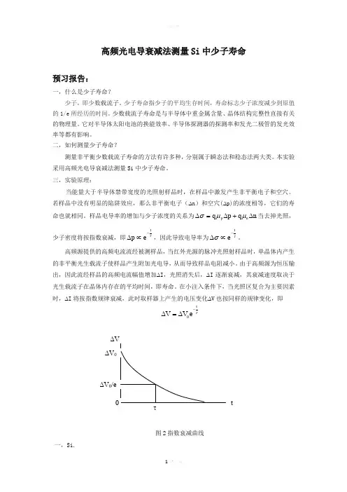 少子寿命测量