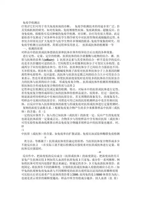 免疫学检测法