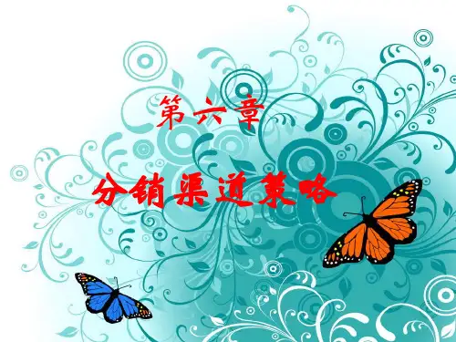 分销渠道策略选修课
