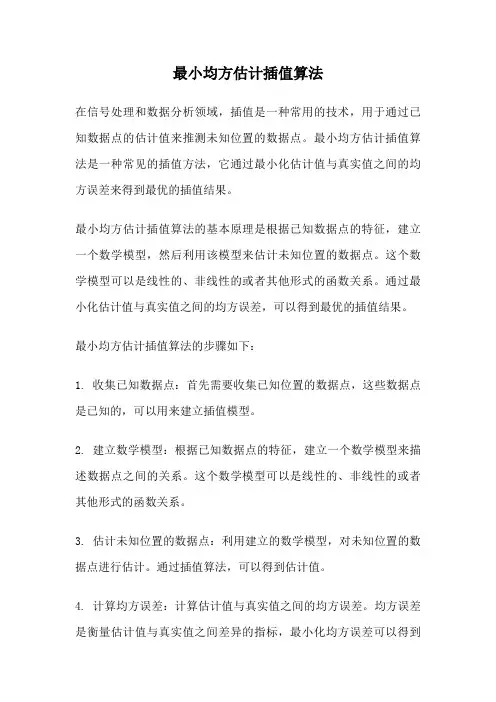 最小均方估计插值算法