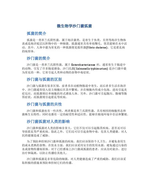 微生物学沙门菌弧菌