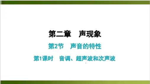 人教版教材《声现象》优质教学PPT1