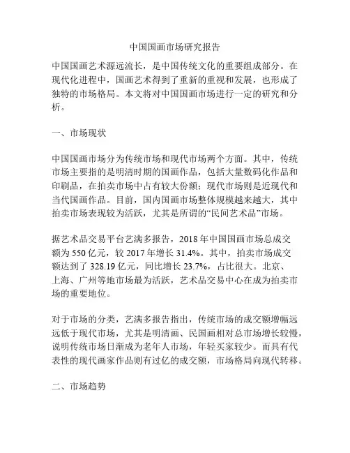 中国国画市场研究报告